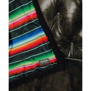 Dixxon Flannel Low Low Party Serape‎ Sherpa Rainbow Blanket 60"x72" RARE Limited